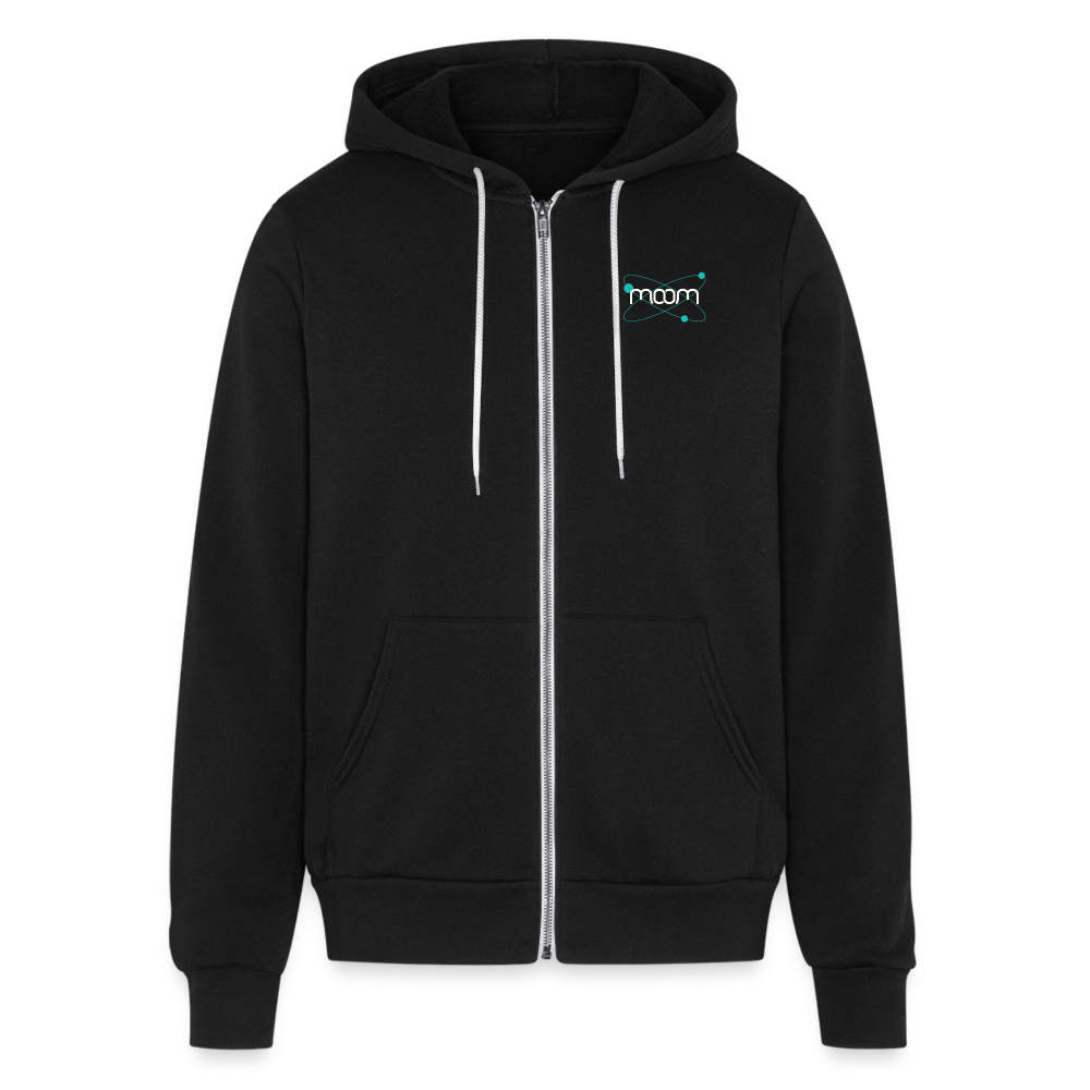 Bella + Canvas Unisex Full Zip Hoodie - black