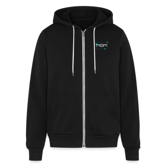 Bella + Canvas Unisex Full Zip Hoodie - black